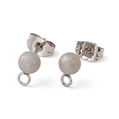 Non-Tarnish 304 Stainless Steel Stud Earring Findings STAS-E179-05C-P-1