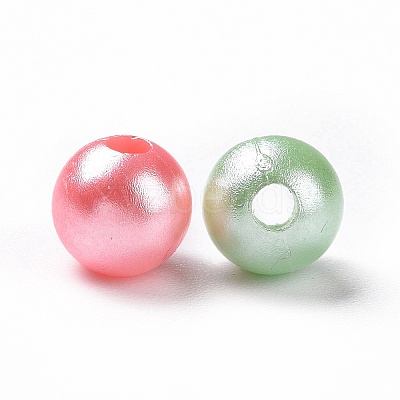 Imitation Pearl Acrylic Beads OACR-E013-29B-1