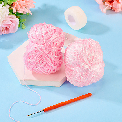 2 Skeins Polyester Yarn DIY-MB0003-08-1