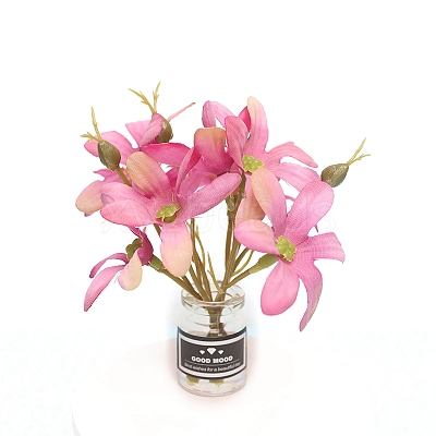 Plastic Flower Miniature Ornaments PW-WG0299B-03-1