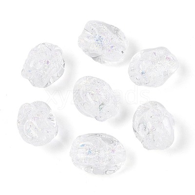 Handmade Foil Glass Beads Strands FOIL-N033-02H-1
