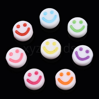 Opaque Craft Acrylic Beads X-MACR-S369-003B-01-1