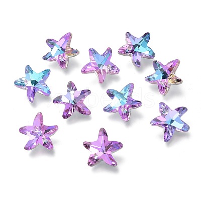 Electroplate Glass Charms X-GLAA-H101-B-03-1