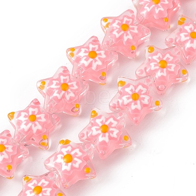Glass Beads Strands X1-LAMP-F029-03B-1