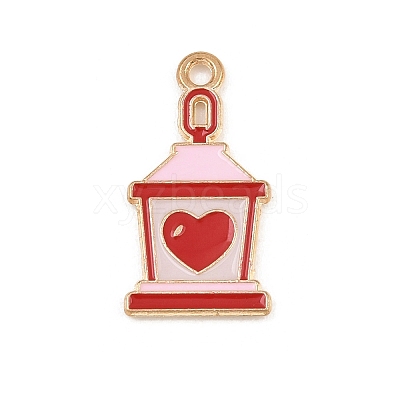 Valentine's Day Alloy Enamel Pendants ENAM-I084-01KCG-17-1