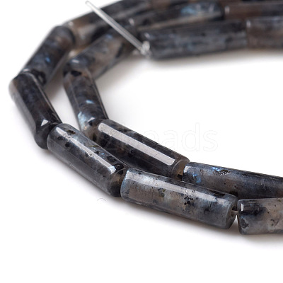 Natural Larvikite Beads Strands G-F247-23-1