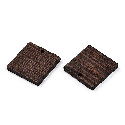 Natural Wenge Wood Pendants WOOD-T023-79-1