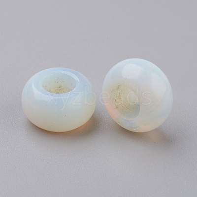Opalite European Beads X-G-G740-12x6mm-20-1