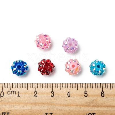 Resin Rhinestone Beads RESI-M019-10mm-M-1