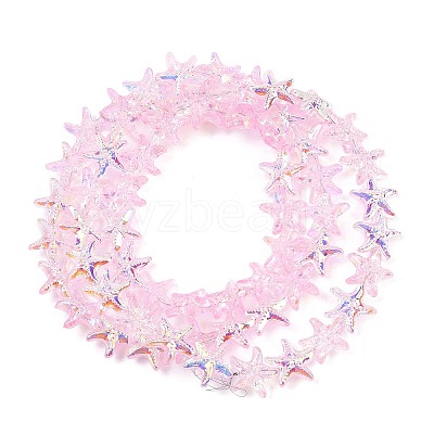Electroplate Glass Beads Strands EGLA-P069-01A-AB07-1
