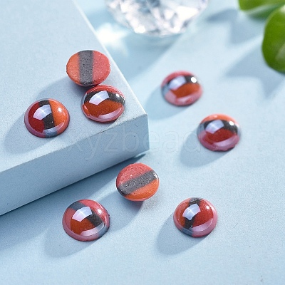 Opaque Glass Cabochons GGLA-S038-12E-8mm-1