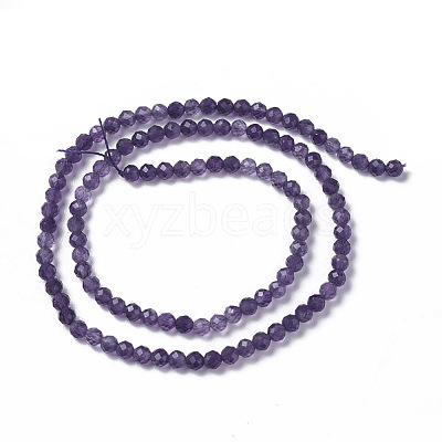 Natural Amethyst Beads Strands G-F596-13-3mm-1