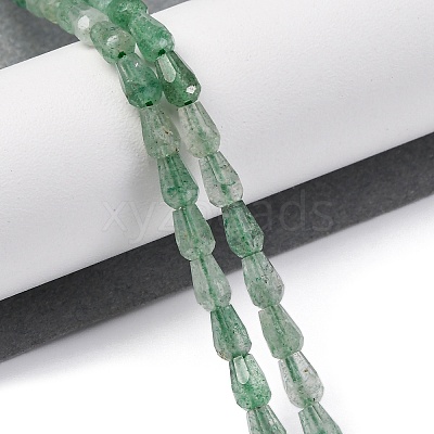 Natural Green Strawberry Quartz  Beads Strands G-C080-B04-01A-1