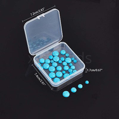 Synthetic Turquoise Cabochons G-AR0001-02-1