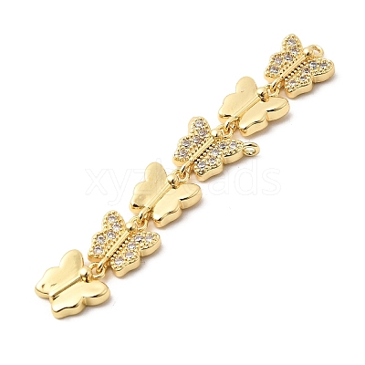 Brass Micro Pave Cubic Zirconia Big Pendants KK-C164-01E-G-1