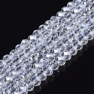 Electroplate Glass Beads Strands EGLA-A044-T1mm-A19-1