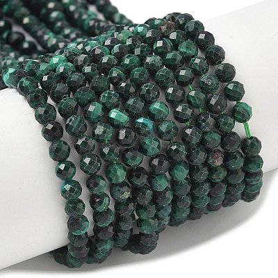 Natural Malachite Beads Strands G-D306-A02-3mm-A-1