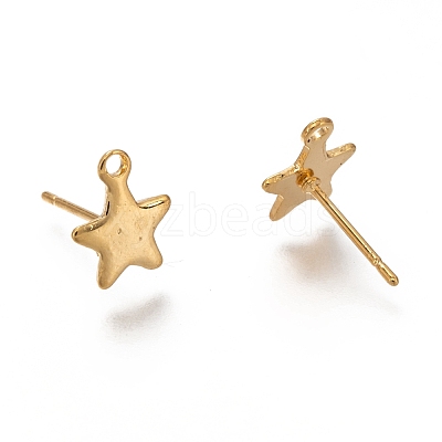 304 Stainless Steel Stud Earring Findings X-STAS-H130-19G-1