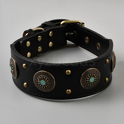 PU Leather Dog Collar AJEW-WH20018-191A-01-1