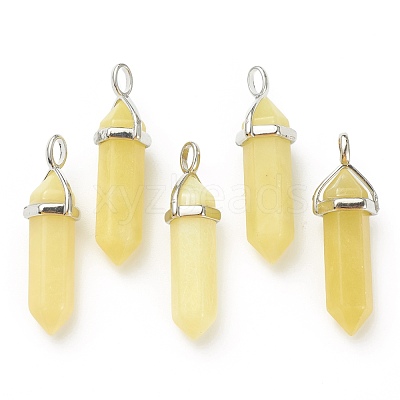 Natural Peridot Pointed Pendants G-M378-01P-A32-1