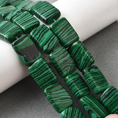 Synthetic Malachite Beads Strands G-S386-A04-1