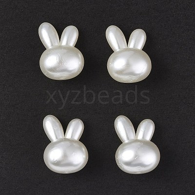ABS Plastic Imitation Pearl Beads OACR-P007-65-1