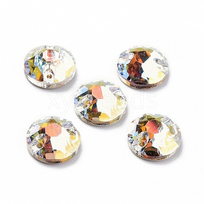 Flat Round Shape Sew on Rhinestone RGLA-C001-10B-1