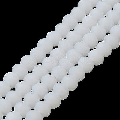 Imitation Jade Solid Color Glass Beads Strands EGLA-A034-J6mm-MD05-1