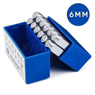 Iron Metal Stamps AJEW-BC0005-67B-1