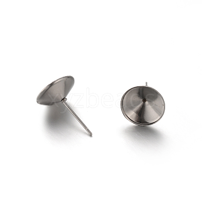 Non-Tarnish 304 Stainless Steel Stud Earring Findings X-STAS-D079-B-1