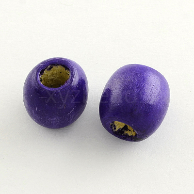 Dyed Natural Maple Wood Beads WOOD-Q007-16mm-05-LF-1