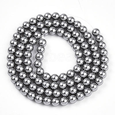 Baking Paint Pearlized Glass Pearl Bead Strands HY-N002-4mm-A01-1