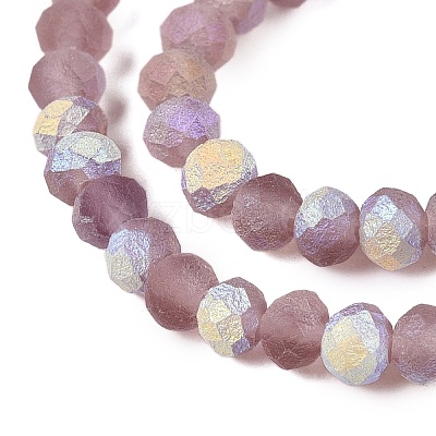 Transparent Glass Beads Strands EGLA-A044-T2mm-MB07-1