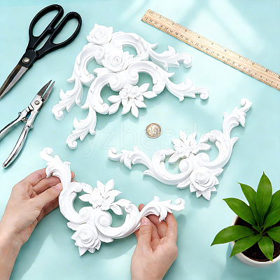 PU Ornate Wall Decorations AJEW-WH0752-600B-1