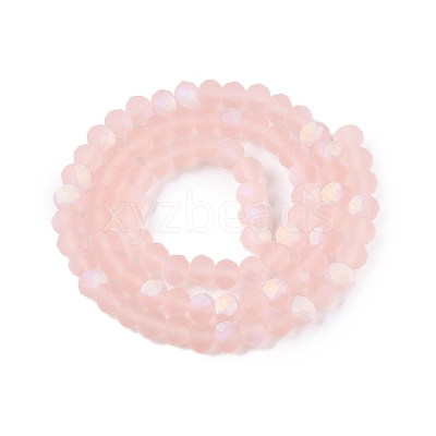 Transparent Glass Beads Strands EGLA-A044-T6mm-MB22-1