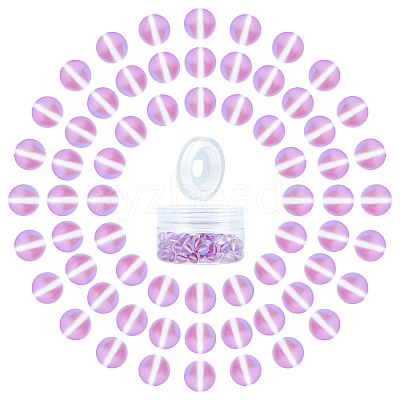 DIY Synthetic Moonstone Beads Stretch Bracelet Making Kits DIY-SC0012-84D-1