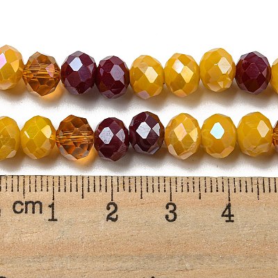 Glass Beads Strands EGLA-A034-M8mm-22-1
