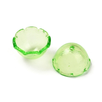 Transparent Acrylic Bead Caps OACR-Z030-03B-1