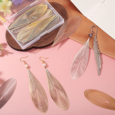16Pcs 4 Colors Brass Filigree Pendants KKC-TA0001-08A-1