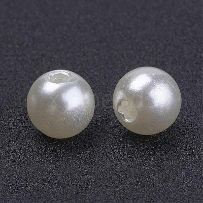 Imitated Pearl Acrylic Beads PACR-8D-12-1