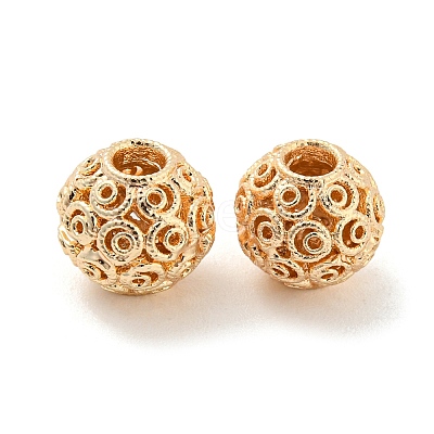 Rack Plating Brass Beads KK-A196-02KCG-1