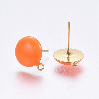 Ion Plating(IP) 304 Stainless Steel Stud Earring Findings STAS-P203-A05-02-1