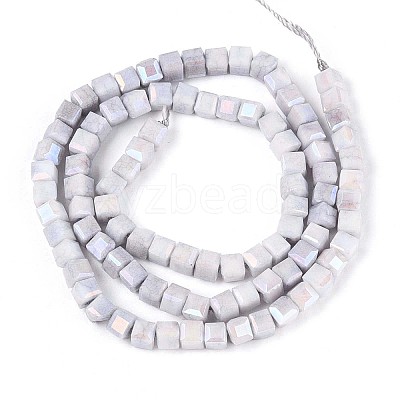 Anti-Tarnish Electroplate Glass Beads Strands GLAA-T025-4mm-10A-1