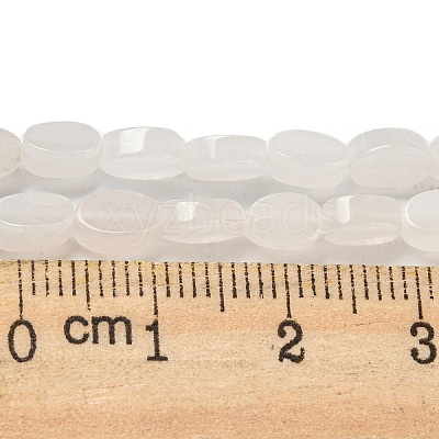 Natural White Jade Beads Strands G-M420-H15-03-1