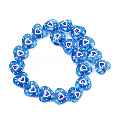Handmade Lampwork Beads Strands LAMP-R004-06B-09-1
