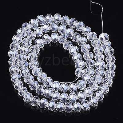 Electroplate Glass Beads Strands EGLA-A044-T4mm-A19-1