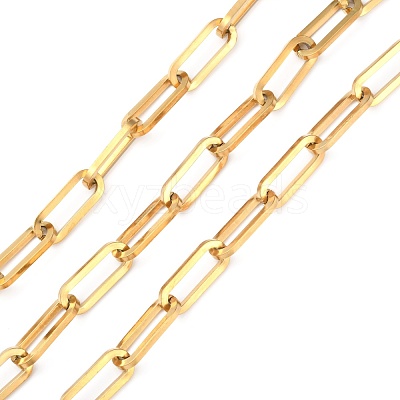 304 Stainless Steel Paperclip Chains CHS-F011-01B-G-1