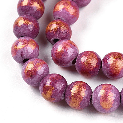 Natural Mashan Jade Beads Strands G-A255-A01-02M-1