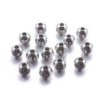 Tarnish Resistant 201 Stainless Steel Beads STAS-G162-01P-3mm-1