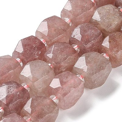 Synthetic Strawberry Quartz Beads Strands G-B065-A08-1